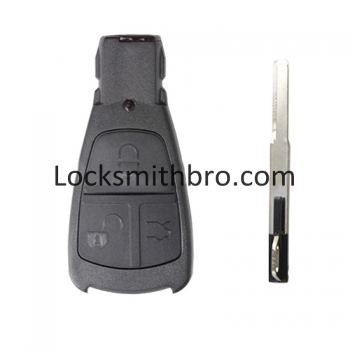 LockSmithbro Mercedes Benz 3 Button Smart Key Shell With Blade