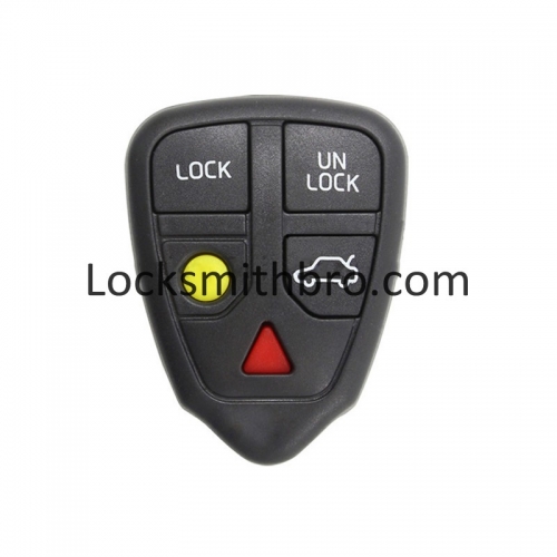 LockSmithbro 4+1 Button No Logo Volvo Remote Key Shell