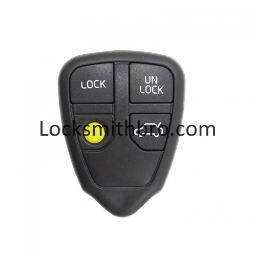 LockSmithbro 4 Button No Logo Volvo Remote Key Shell