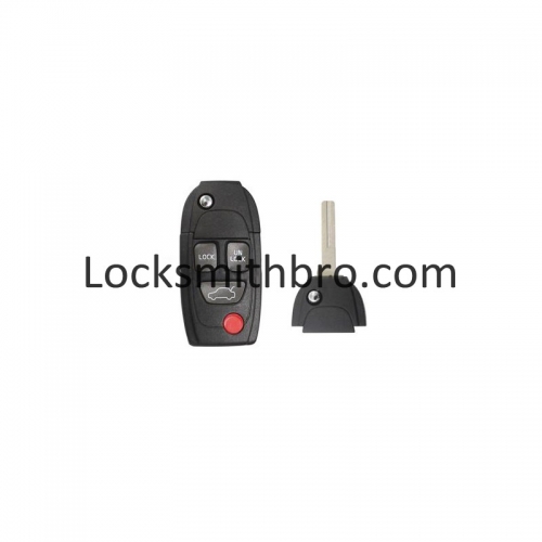LockSmithbro 3+1 Button No Logo Volvo Flip Remote Key Shell