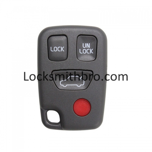 LockSmithbro 3+1 Button No Logo Volvo Remote Key Shell
