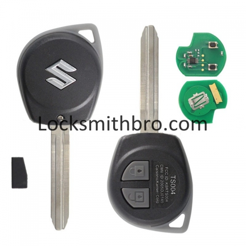 LockSmithbro 315Mhz With Logo ID46 Chip 2 Button Suzuk Liana Remote Key