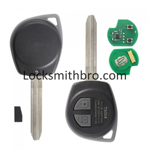 LockSmithbro 433Mhz No Logo ID46 Chip 2 Button Suzuk SX4 Remote Key