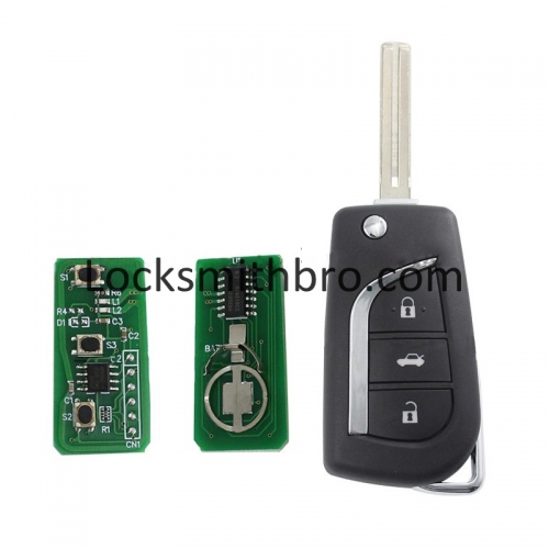 LockSmithbro TOY48 Blade 315Mhz 4D67 Chip 3 Button Toyot Remote Key Before 2014 Year Car