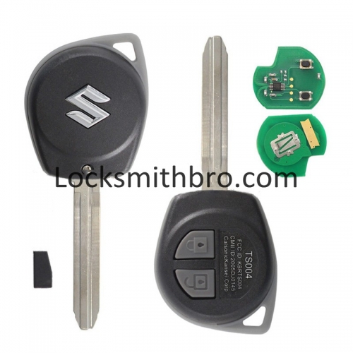 LockSmithbro 315Mhz With Logo ID46 Chip 2 Button Suzuk Swift Remote Key