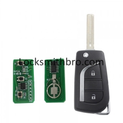 LockSmithbro TOY48 Blade 433Mhz G Chip 2 Button Toyot Remote Key After 2014 Year Car