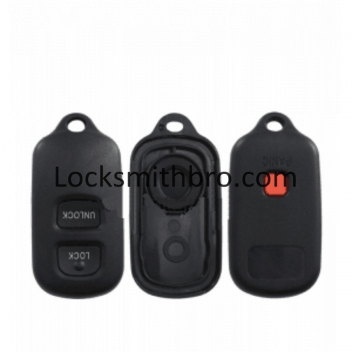 LockSmithbro Toyot 2+1 button remote key shell with round button