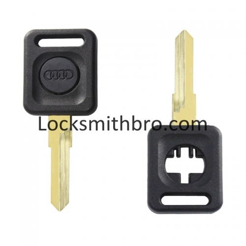 LockSmithbro Audi Transponder Key With Logo And ID48 Chip(Black Logo)