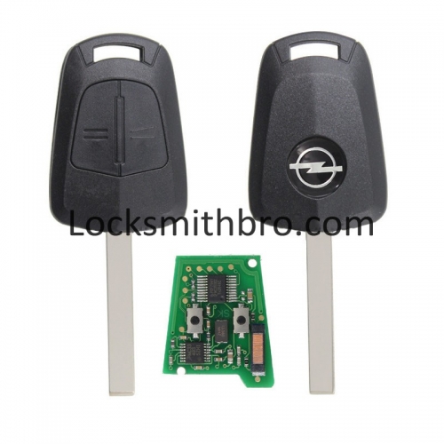 LockSmithbro 2 Button 433Mhz 7941 Chip Opel Remote Key With With Logo