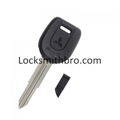 LockSmithbro ID46 Chip Left Blade ForMitsubishi Transponder Key With Logo