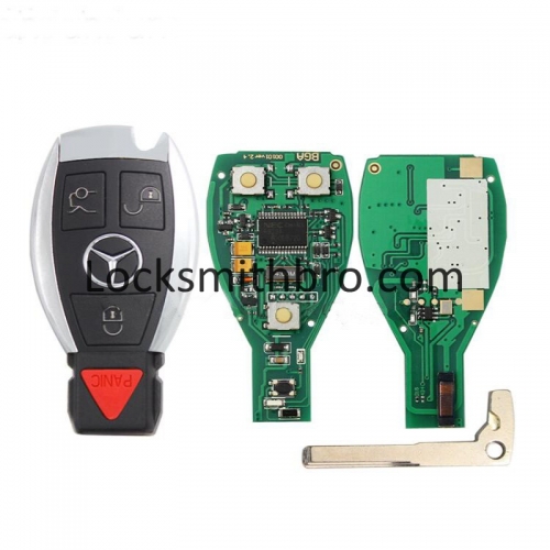 LockSmithbro BE=BGA=NEC Benz 315Mhz 3+1 button remote key can be programmed repeatly