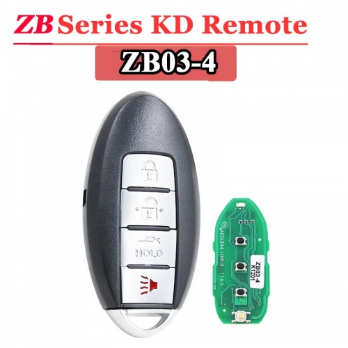 Keydiy ZB03-4  N-issan Infiniti Style 4-Button Universal Smart Key w/ Proximity Function
