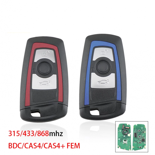 BMW 3 Buttons Car Rmeote Key for BMW 5 7 F Series FEM / BDC,CAS4,CAS4+ Smart Car Key for BMW F20 F21 X5 X6 315/433/868mhz