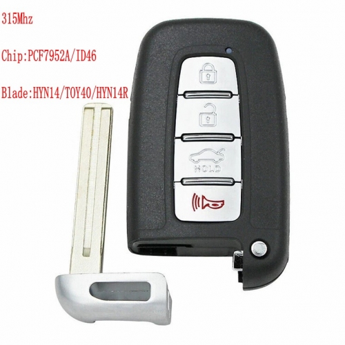 3+1 BTN Remote Smart Key 315Mhz For Kia Forte Soul Rio Borrego Sorento