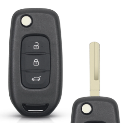 3 Button T-Renault Kadjar Captur Symbol Kaptur Megane Logan 2013- 2018 Key Remote Fob Shell Car Key shell with logo