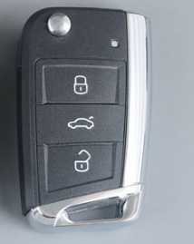 3 Button With Logo VW Flip Remote Key Shell