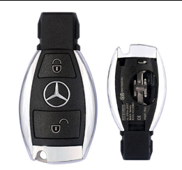 Benz 2 button smart key shell with Logo