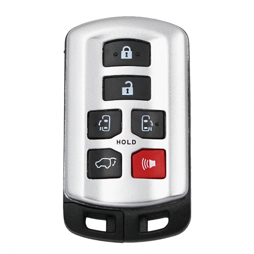 6 Button With Logo And Blade T-oyota Smart Remote Key Shell Case