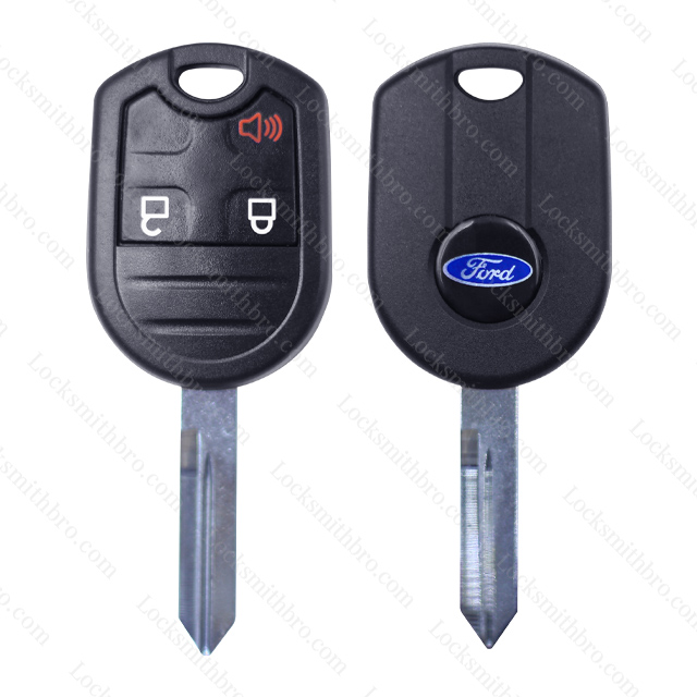 LockSmithbro 3 Button With Logo Ford Remote Key Case For Ford F150 SVT