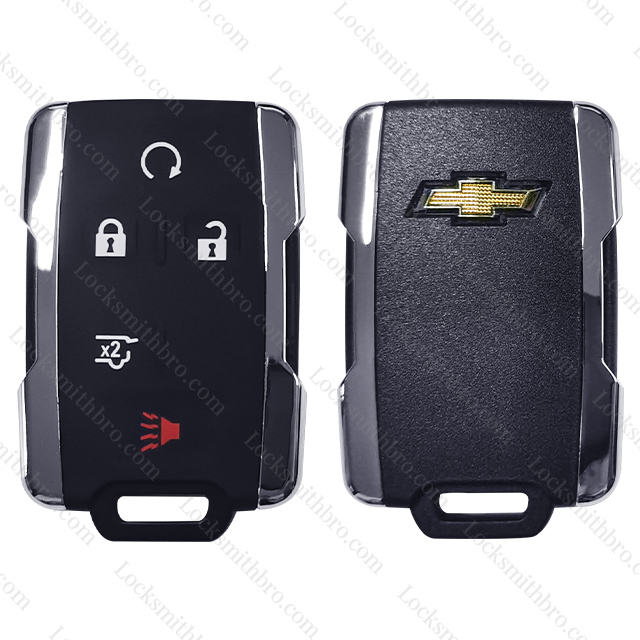 4+1 buttons Chevrolet remote key shell with Logo (Metal frame)