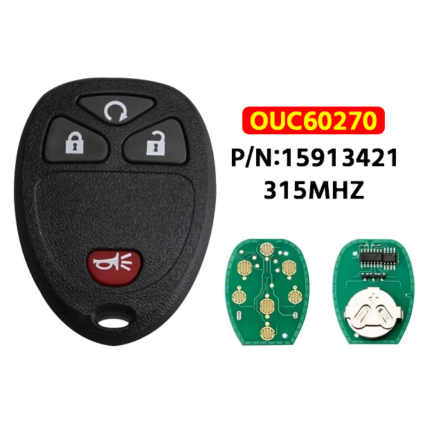 Key Fob Keyless Entry Remote Shell Case & Pad fits Seychelles