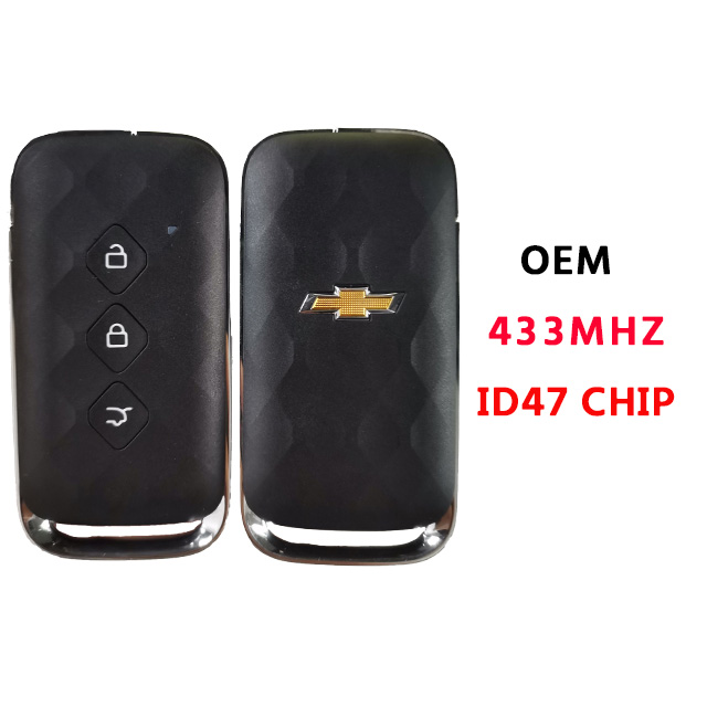 Original 3Button Chevrolet Smart Key For Chevrolet Aveo 433Mhz ID47 chip